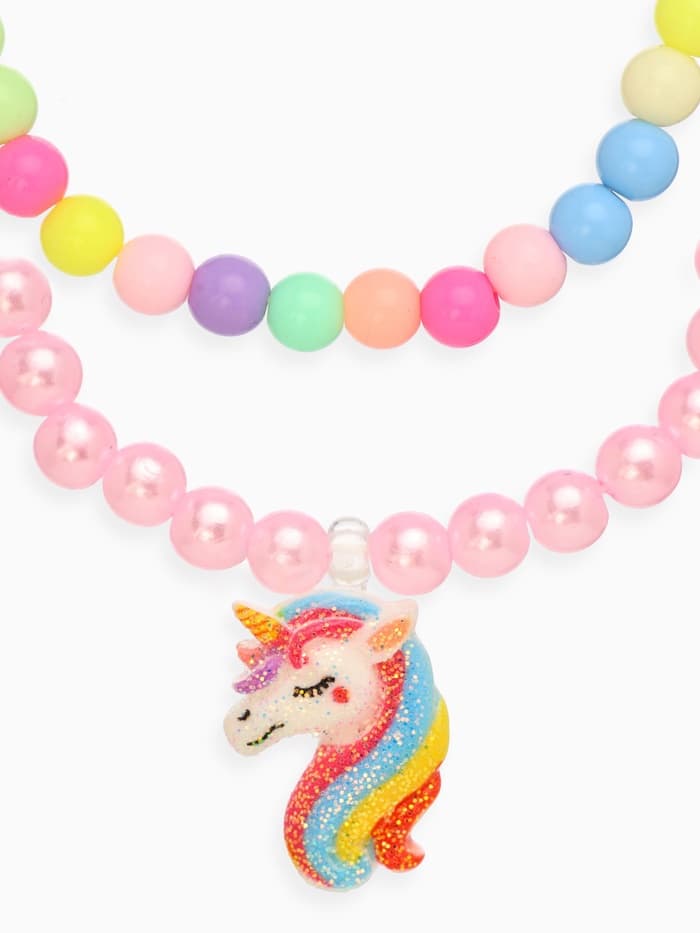 Набор детских браслетов «Выбражулька. Единорог», 2 шт. d=5 см, разноцветные