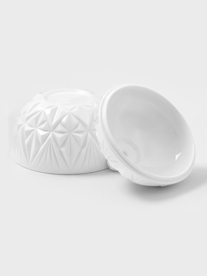 Сахарница с крышкой Альтернатива «Шарм», 350 мл, пластик, белая