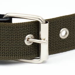 Ошейник брезентовый с подкладом, 72×3.5 см, ОШ 45-60 см, хаки