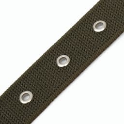 Ошейник брезентовый однослойный, безразмерный, 72×3.5 см, ОШ 45-60 см, хаки