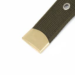 Ошейник брезентовый однослойный, безразмерный, 72×3.5 см, ОШ 45-60 см, хаки