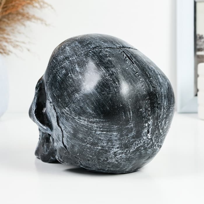 Копилка для денег «Череп», полистоун, 16×13×22 см