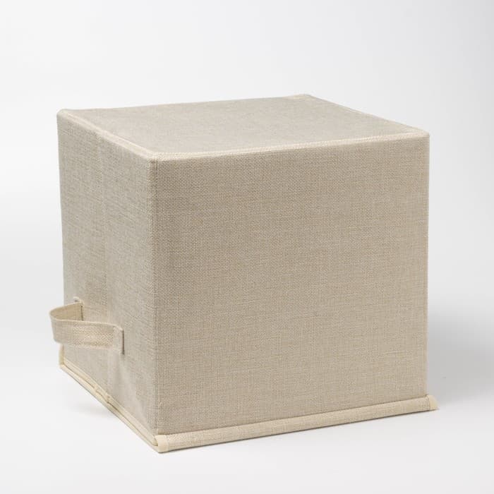 Короб стеллажный для хранения с крышкой «Влюблённая панда», 30×30×28.5 см