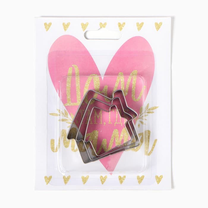 Набор «Этель. Мама»: полотенце, 40×73 см, саржа 190 г/м², формочки для печенья