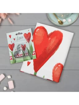 Кухонный набор «Этель» Love: полотенце, 40×73 см, саржа 190 г/м², формочки для печенья