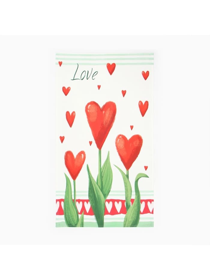 Кухонный набор «Этель» Love: полотенце, 40×73 см, саржа 190 г/м², формочки для печенья