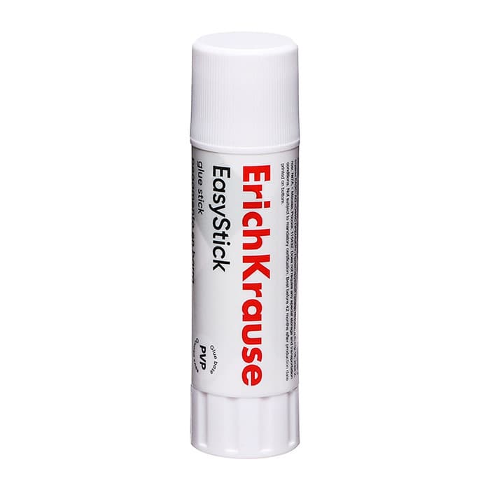 Клей-карандаш, ErichKrause EasyStick, PVP, быстрое склеивание, 19 г