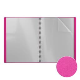 Папка с 20 вкладышами на спирали, А4, 600 мкм, ErichKrause Matt Neon, текстура «песок», МИКС