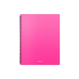 Папка с 20 вкладышами на спирали, А4, 600 мкм, ErichKrause Matt Neon, текстура «песок», МИКС