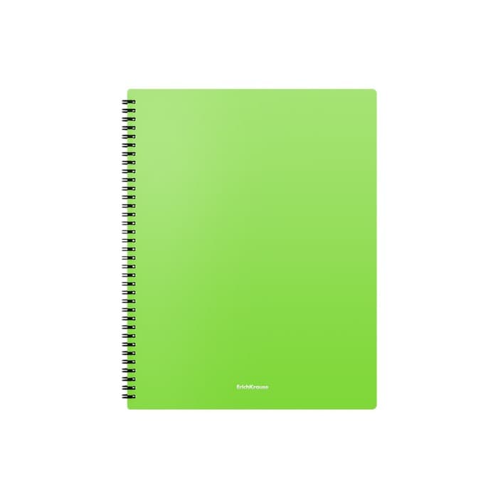 Папка с 20 вкладышами на спирали, А4, 600 мкм, ErichKrause Matt Neon, текстура «песок», МИКС