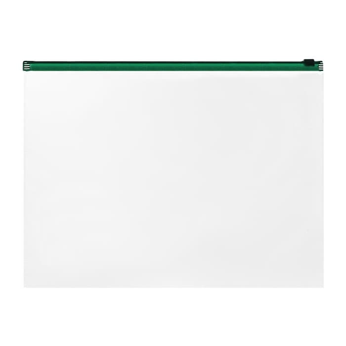 Папка-конверт на ZIP-молнии А4, 120 мкм, ErichKrause Fizzy Clear, c цветной молнией, до 100 листов, микс