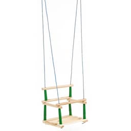 Качели подвесные, дерево, сиденье 33×22 см, цвет МИКС