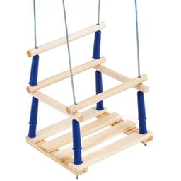 Качели подвесные, дерево, сиденье 33×22 см, цвет МИКС