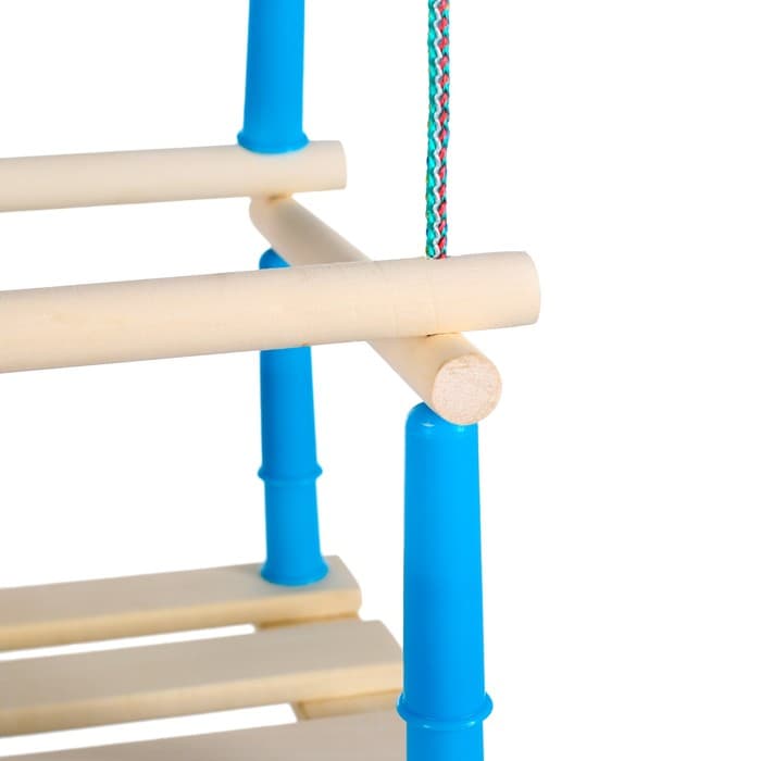 Качели подвесные, дерево, сиденье 33×22 см, цвет МИКС