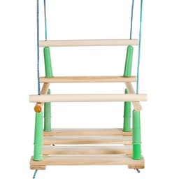 Качели подвесные, дерево, сиденье 33×22 см, цвет МИКС
