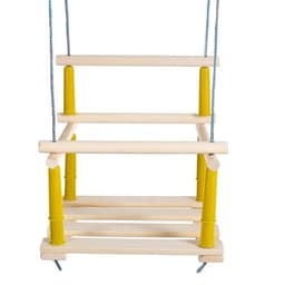 Качели подвесные, дерево, сиденье 33×22 см, цвет МИКС