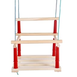 Качели подвесные, дерево, сиденье 33×22 см, цвет МИКС