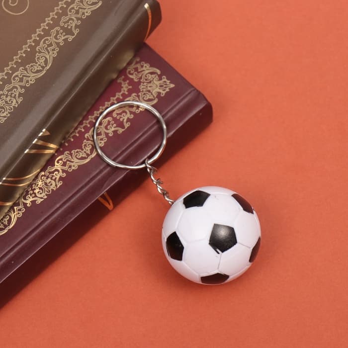 Брелок для ключей на кольце «Футбольный мяч», пластик, 3×3×3 см, МИКС