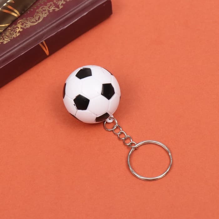 Брелок для ключей на кольце «Футбольный мяч», пластик, 3×3×3 см, МИКС