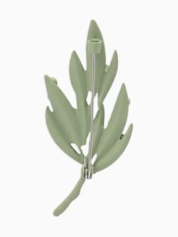 Брошь «Букет» ландыши, бело-зелёная