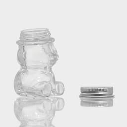 Баночка для мёда и варенья Доляна «Медвежонок», 40 мл, 5×6.5 см, стекло, прозрачная