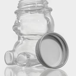 Баночка для мёда и варенья Доляна «Медвежонок», 40 мл, 5×6.5 см, стекло, прозрачная