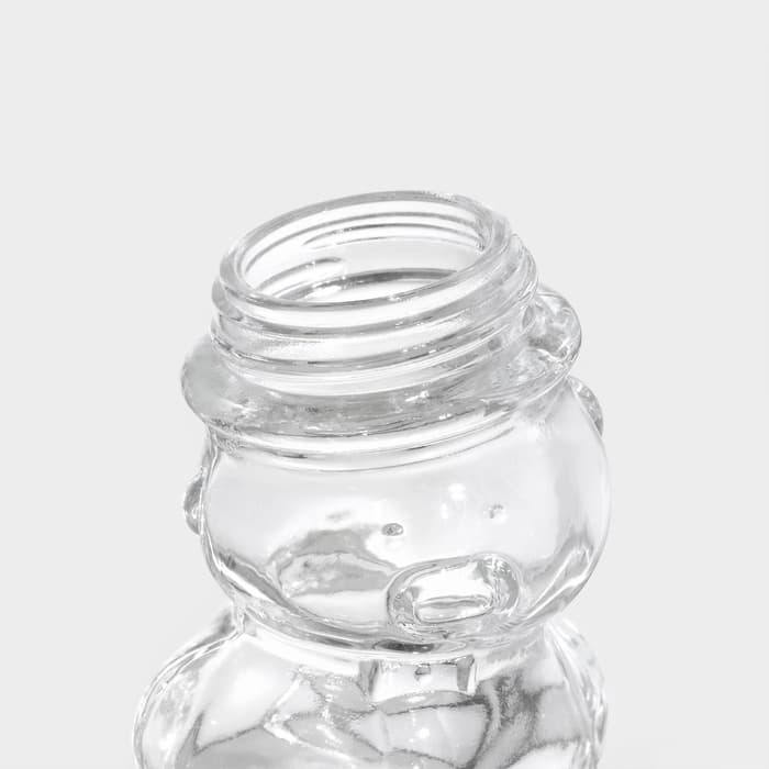 Баночка для мёда и варенья Доляна «Медвежонок», 40 мл, 5×6.5 см, стекло, прозрачная