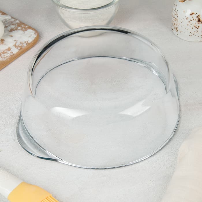 Набор кастрюль для запекания Borcam, 3 предмета: 1 л, 1.5 л 2 л, с крышкой, стекло, прозрачный