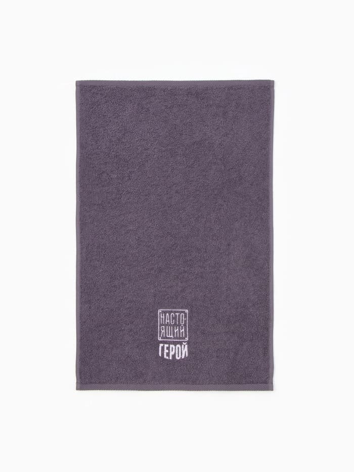 Полотенце махровое «Этель. Настоящий герой», 35×50±5 см, хлопок 100%, серое
