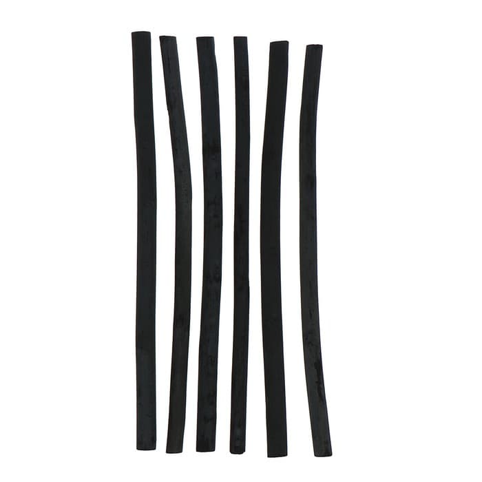 Набор для рисования, уголь натуральный, 6 штук, диаметр 5 - 6 мм