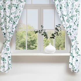 Шторы для кухни «Доляна. Эвкалипт», 150×180 см - 2 шт., подхваты - 2 шт., 164 г/м², 100% хлопок