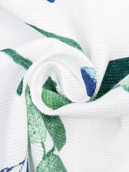 Шторы для кухни «Доляна. Эвкалипт», 150×180 см - 2 шт., подхваты - 2 шт., 164 г/м², 100% хлопок