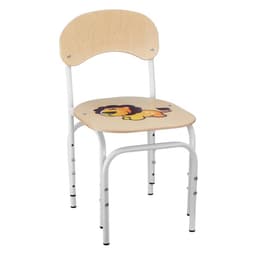 Стул детский регулируемый «Яшка», с рисунком льва, группа роста 1 – 3, цвет кремовый белый