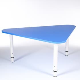 Стол растущий «Треугольник», на металлокаркасе, группа роста 0 – 3, 600×400(580)×600 мм, цвет синий