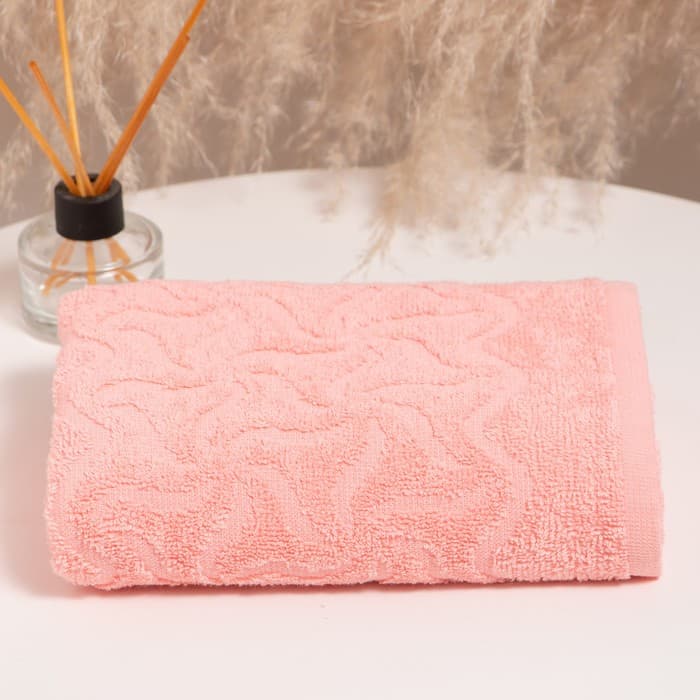 Полотенце махровое Радуга, 70×130 см, персик, 295 г/м², хлопок