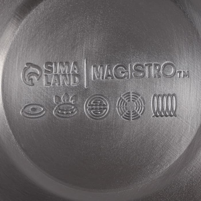 Чайник Magistro Stone, 2.7 л, со свистком, ручка софт тач, индукция, нержавеющая сталь, серый