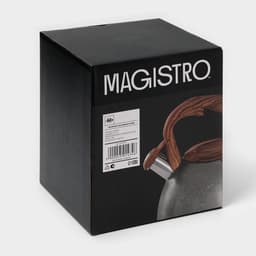 Чайник Magistro Stone, 2.7 л, со свистком, ручка софт тач, индукция, нержавеющая сталь, серый