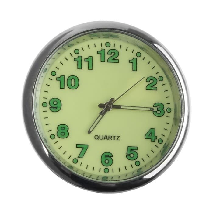 Часы автомобильные, внутрисалонные, d=4.5 см, фотолюминесцентный циферблат