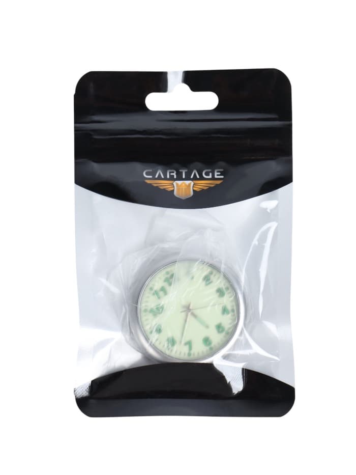 Часы автомобильные, внутрисалонные, d=4.5 см, фотолюминесцентный циферблат