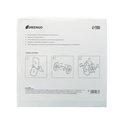 Катушка для шланга до 30 метров, металл, пластик, 1/2", Greengo