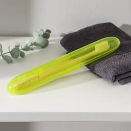 Футляр для зубной щётки, 21×3.1×3 см, жёлтый