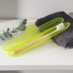 Футляр для зубной щётки, 21×3.1×3 см, жёлтый