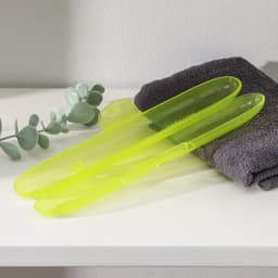 Футляр для зубной щётки, 21×3.1×3 см, жёлтый