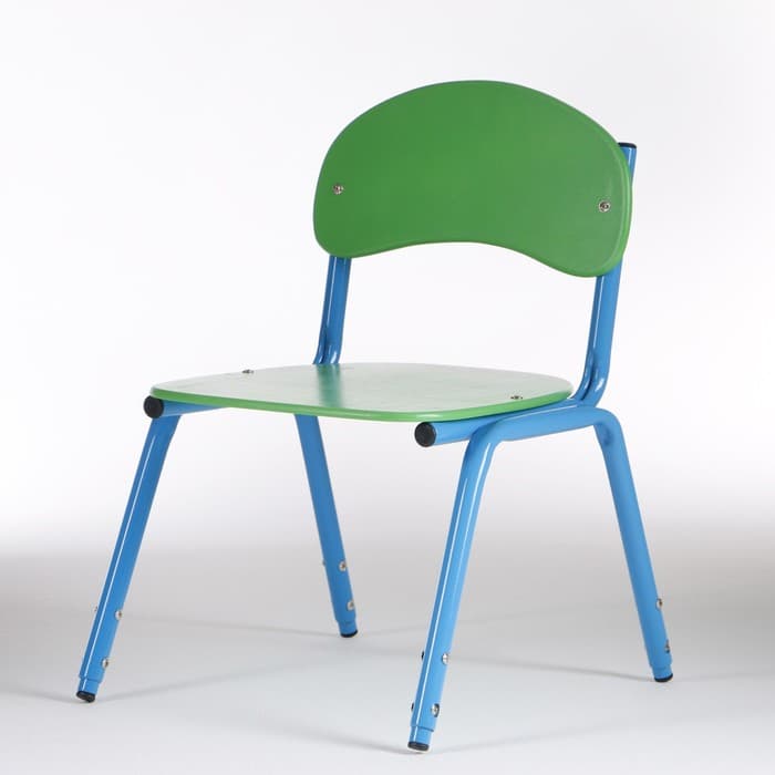 Стул детский штабелируемый «Сема», группа роста 1 – 3, цвет зелёный/синий