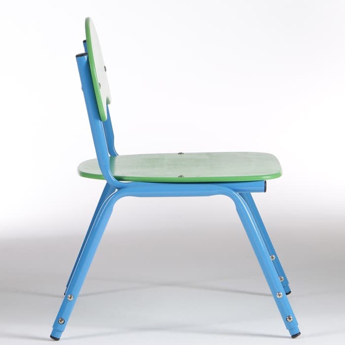 Стул детский штабелируемый «Сема», группа роста 1 – 3, цвет зелёный/синий