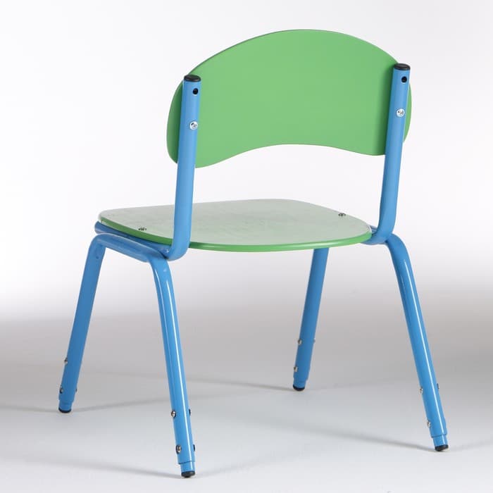 Стул детский штабелируемый «Сема», группа роста 1 – 3, цвет зелёный/синий