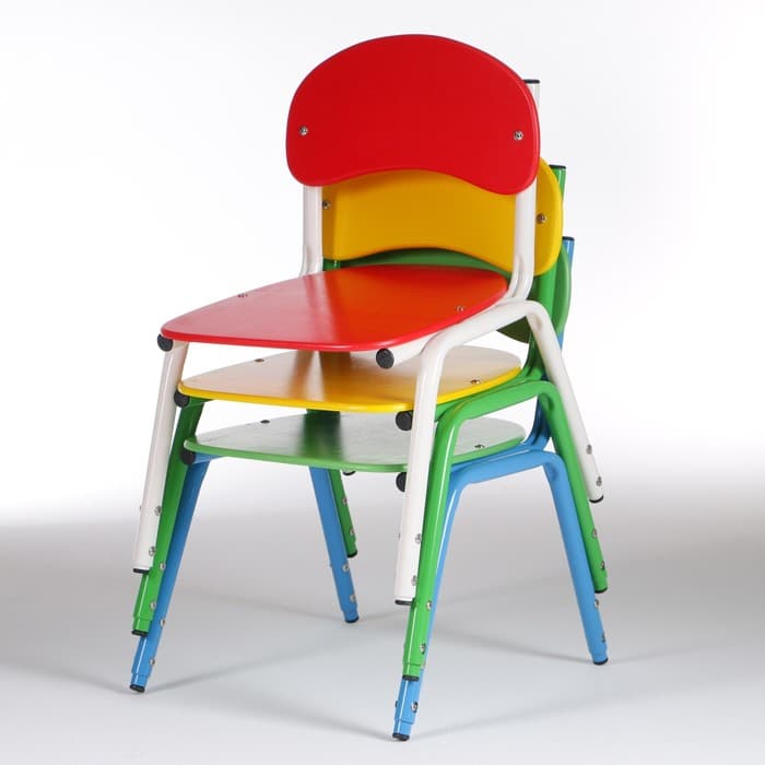 Стул детский штабелируемый «Сема», группа роста 1 – 3, цвет зелёный/синий