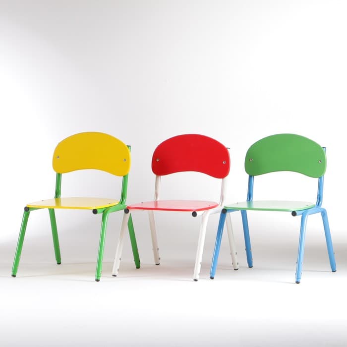 Стул детский штабелируемый «Сема», группа роста 1 – 3, цвет зелёный/синий