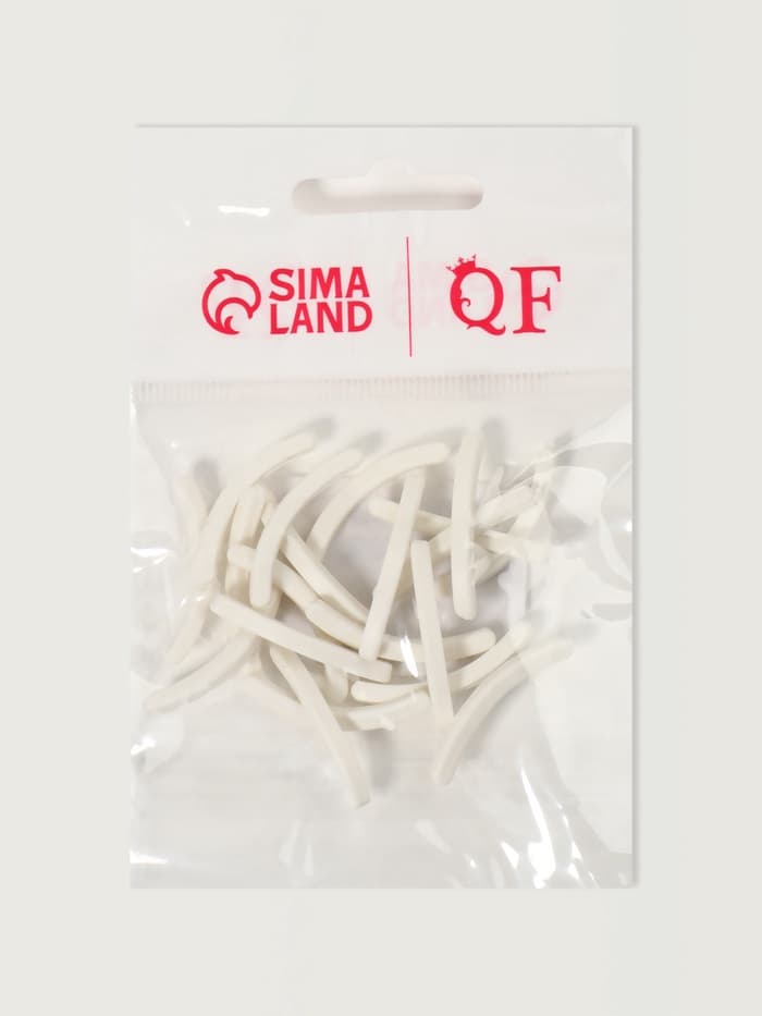 Сменные резинки к щипцам для ресниц, набор - 20 шт., белые