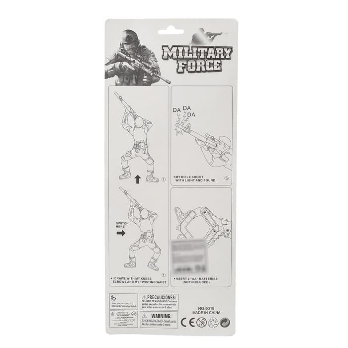 Фигурка солдатика «Пехотинец», ползает, световые и звуковые эффекты, МИКС